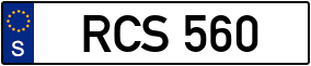 Trailer License Plate